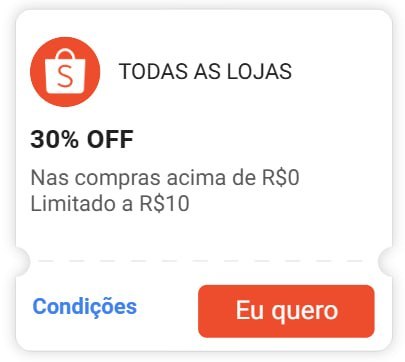 🚨 CARTINHA NA SHOPEEE