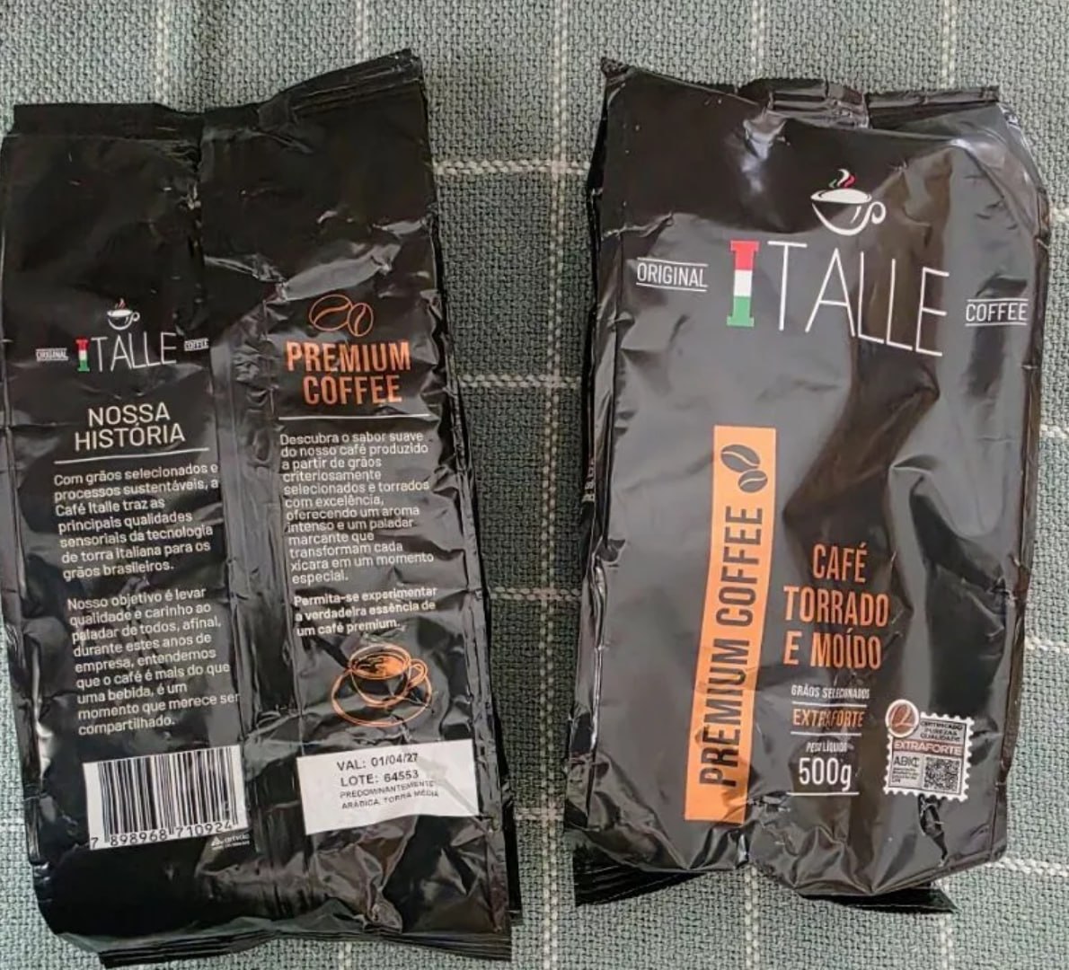 ☕️ 2x Café Torrado e Moído Extraforte Italle 500g cada