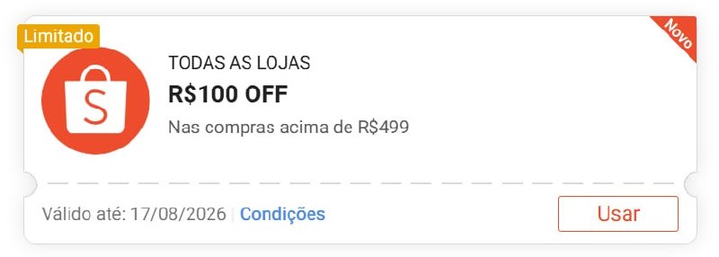 🚨 NOVO CUPOM SHOPEE 🚨