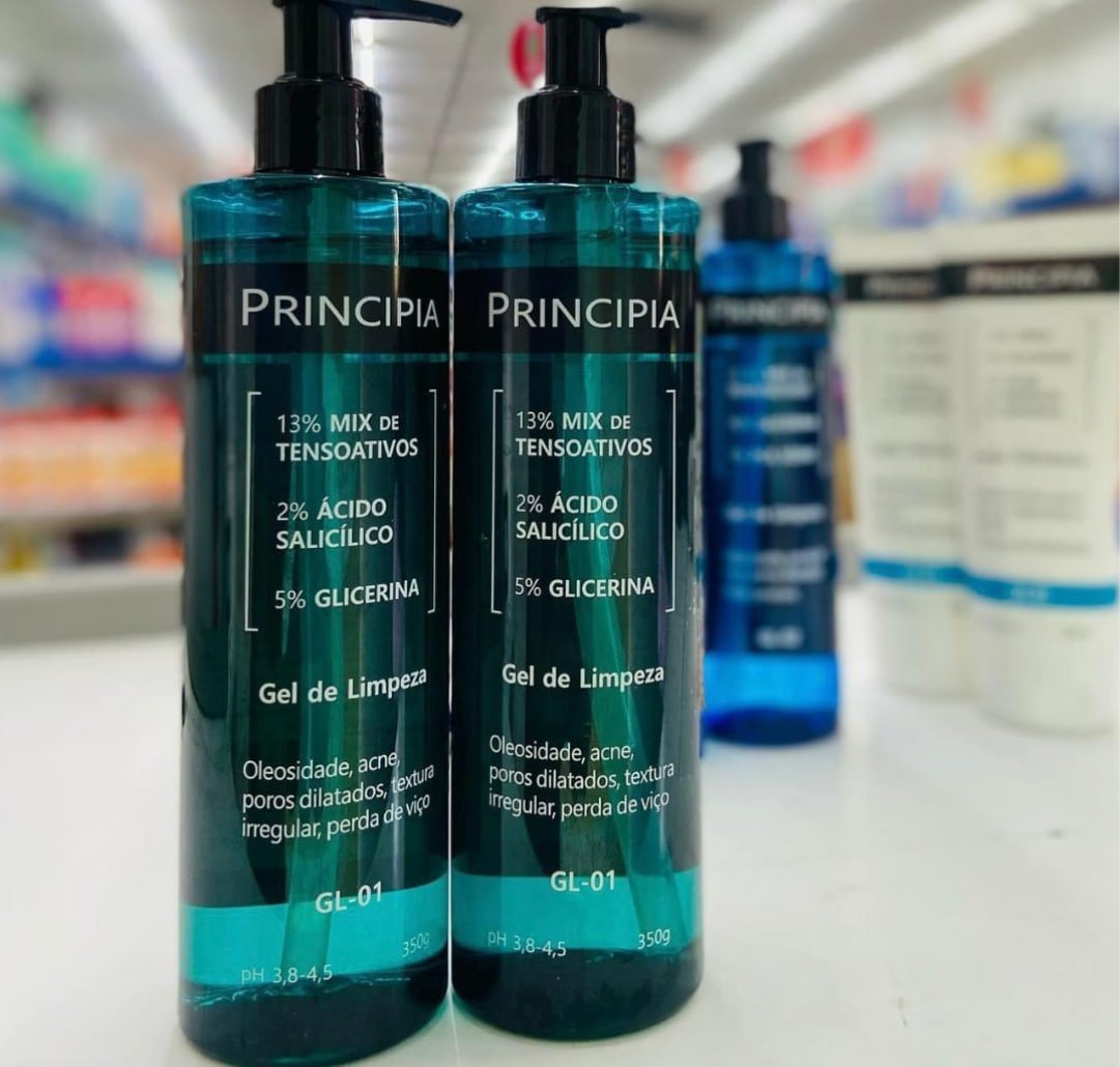 🫧 Gel De Limpeza Facial Gl-01 Principia 350g - 2 unidades