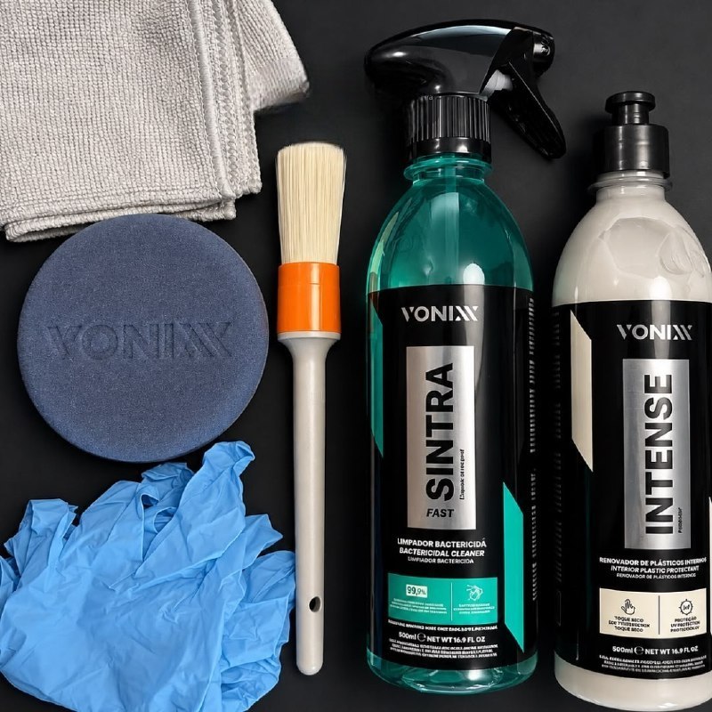 ✅ Kit Limpeza Automotiva Interna Vonixx Sintra Fast + Intense 500ml