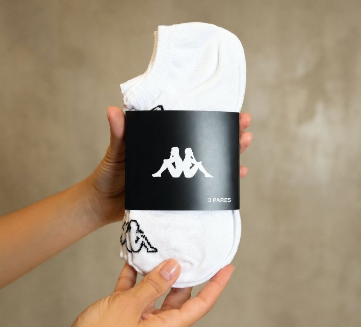 🧦 Kit 3 Pares Meias Sapatilha Kappa