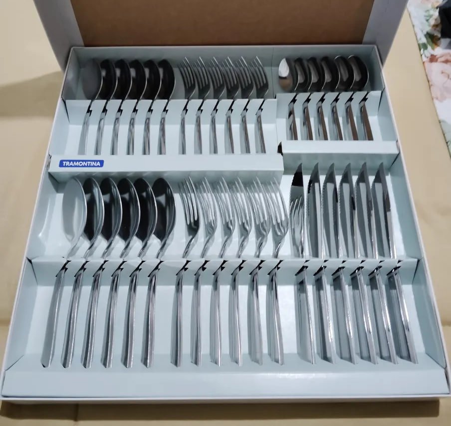 🍴 Faqueiro Tramontina Buzios 36 Peças Inox