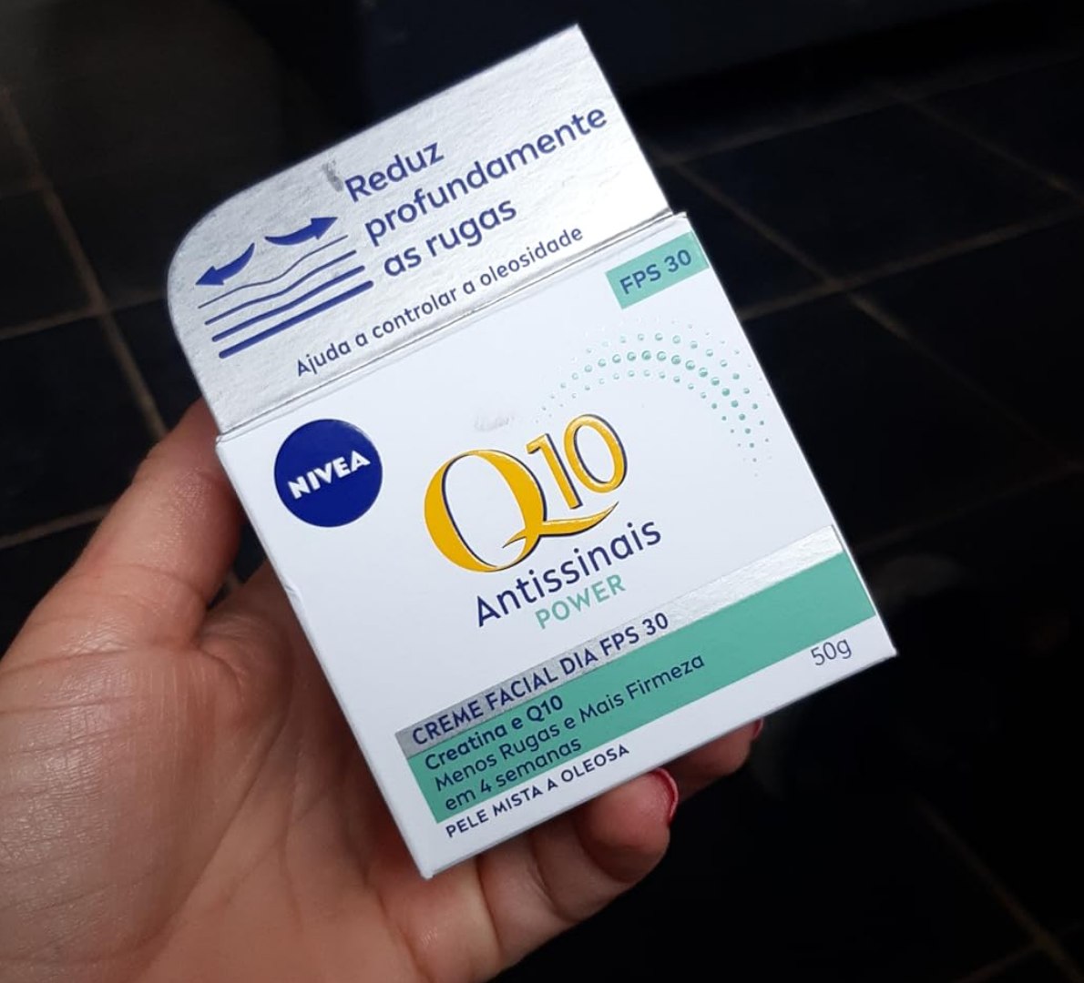 ✅ NIVEA Creme Facial Antissinais Q10 Power Dia FPS 30 50g Pele Mista a Oleosa