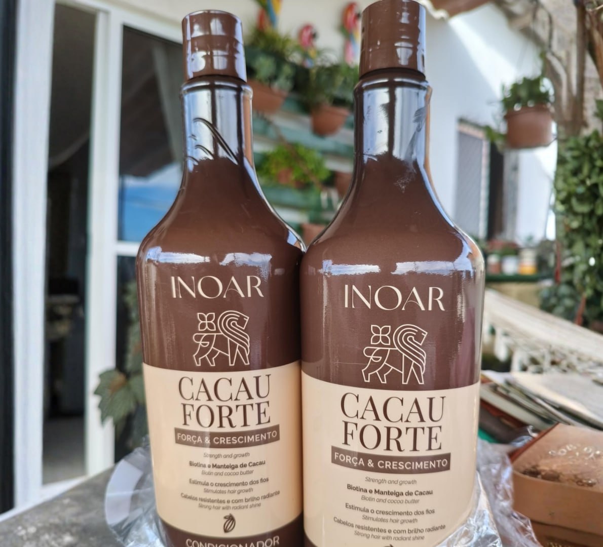 🧴 Inoar Cacau Forte Kit Shampoo 1L + Condicionador 800ml