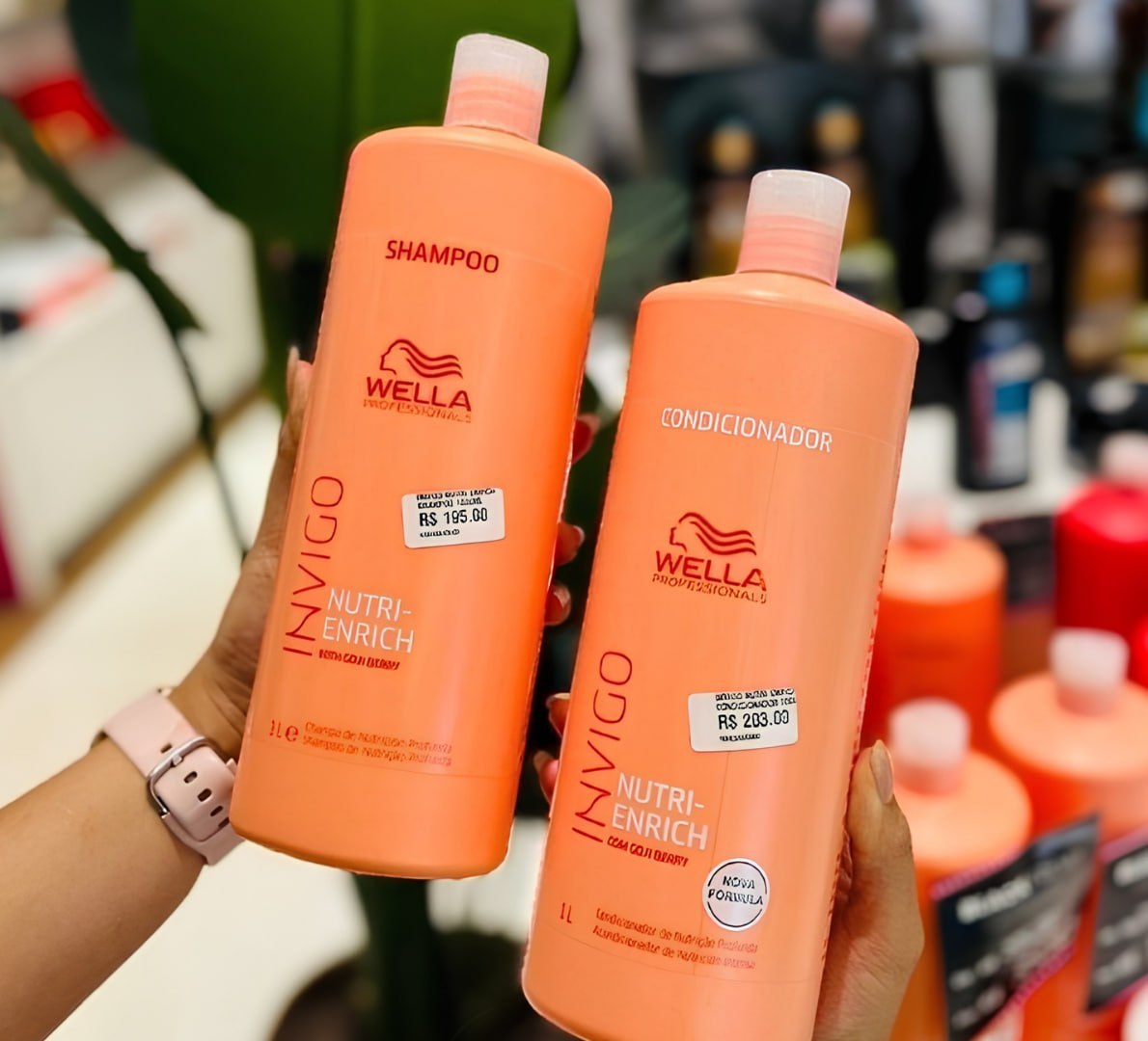 🧴 Kit Wella Pro Invigo Enrich Shampoo 1L + Condicionador 1L