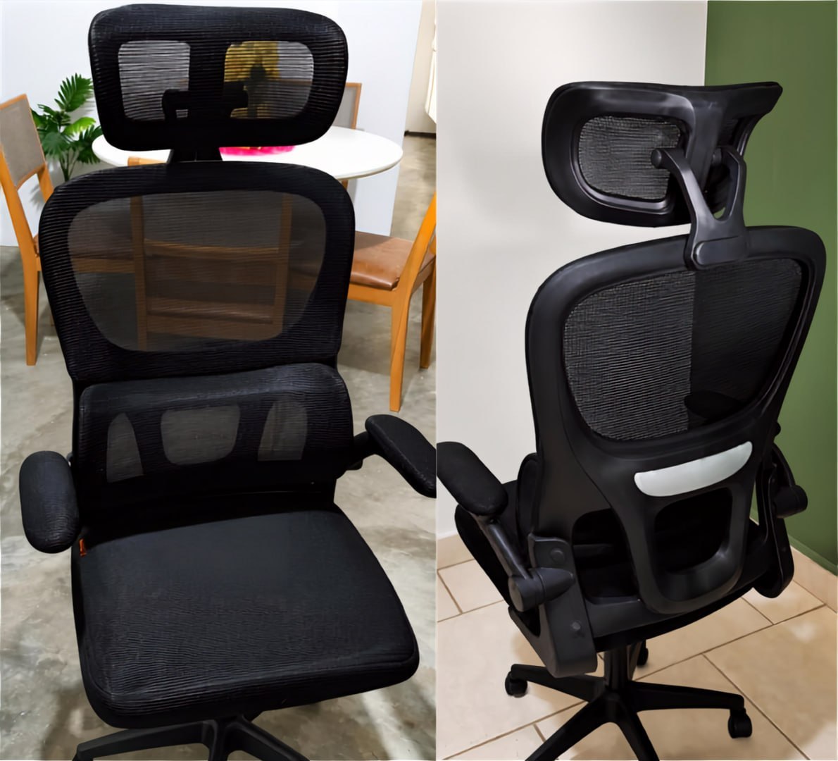 🪑 Cadeira Ergonômica RSH500 Suporte Lombar, Mesh - Rishon