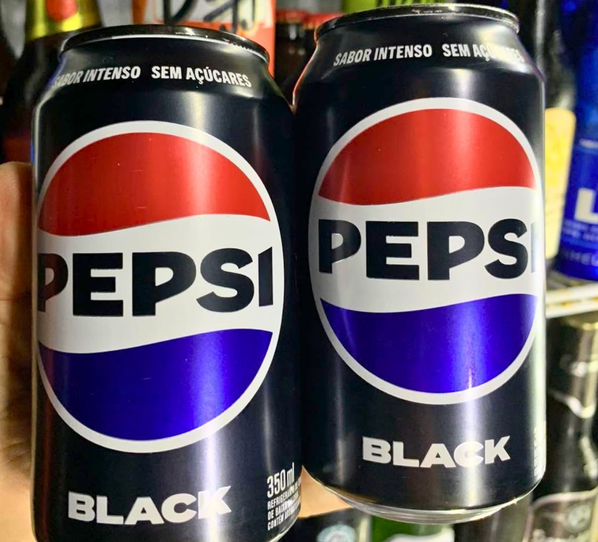 🥤 Refrigerante Pepsi Zero BLACK, Lata 350ml, 12 unidades
