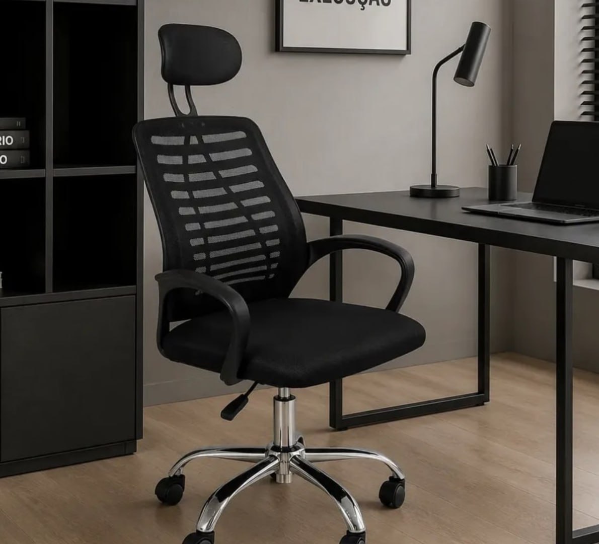 🪑 Cadeira Escritório Oficial Diretor Mesh Ergonômica Office