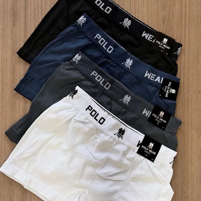 🩲 Kit com 6 Cuecas Boxer Microfibra Polo Wear