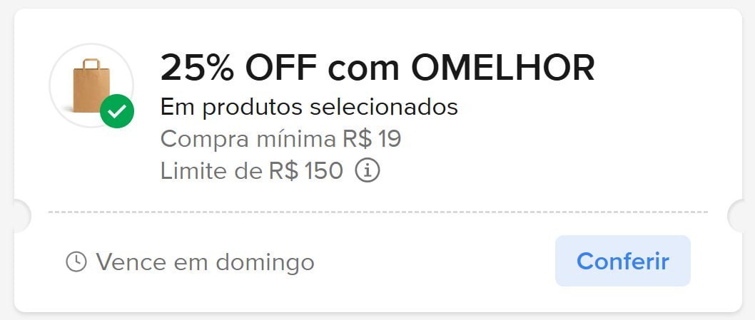 Produtos selecionados