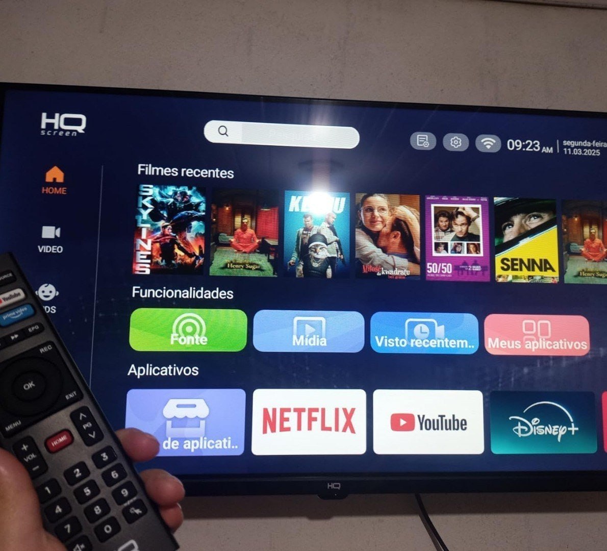 📺 Smart TV HQ 32" HD Tela sem Bordas Android