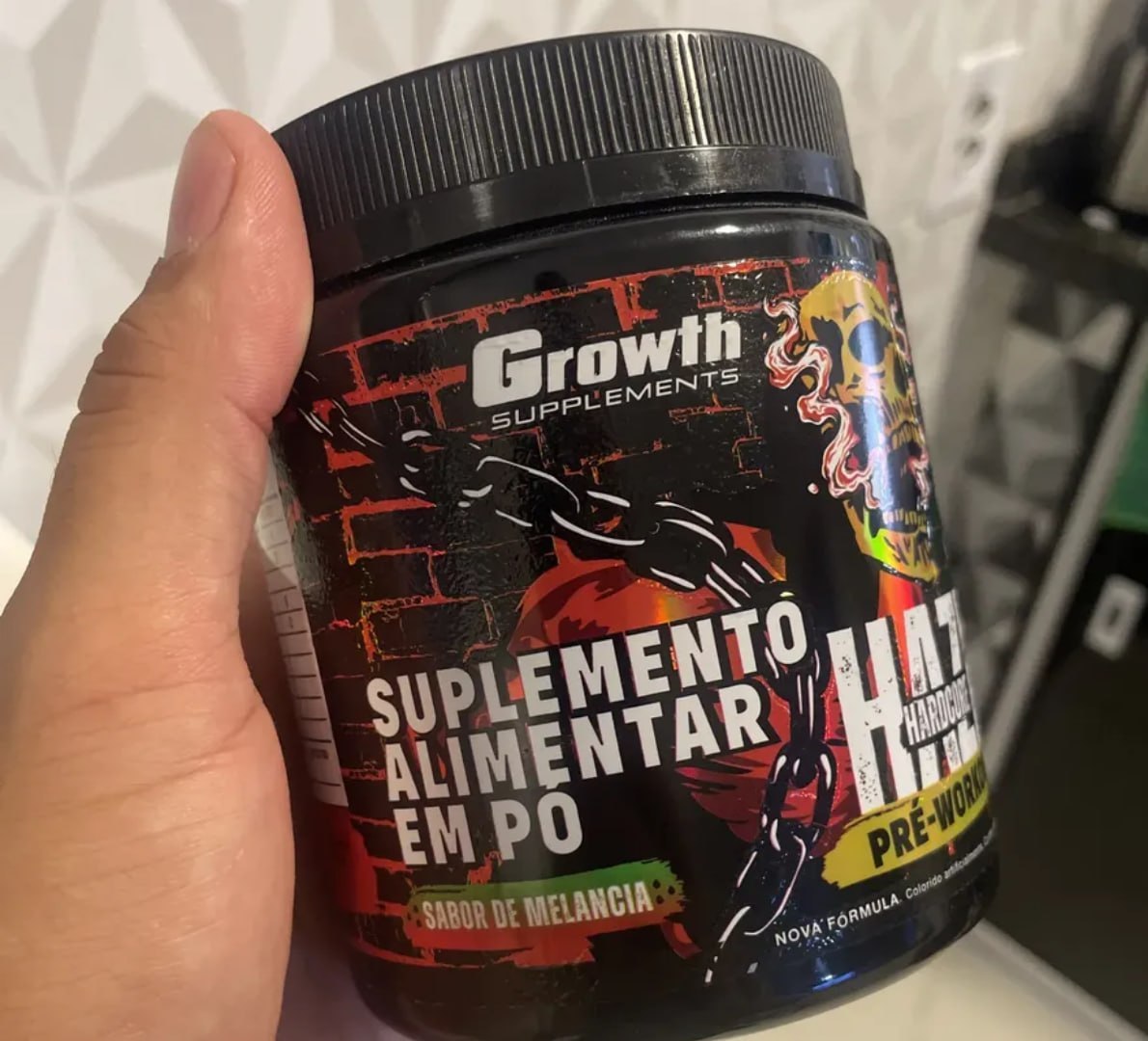 💪 Pré-treino Haze Hardcore 300g Growth Supplements - Melancia