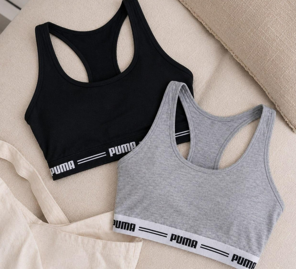 ✅ Kit com 2 Top Academia Puma Fitness Algodão