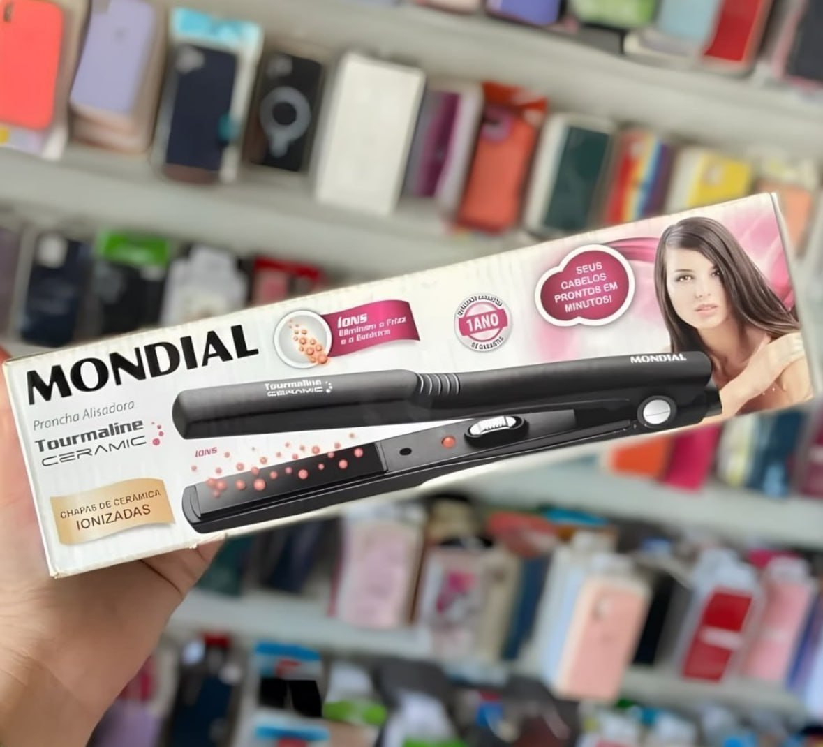 ✅ Prancha Alisadora Tourmaline Ceramic, Mondial, 30W