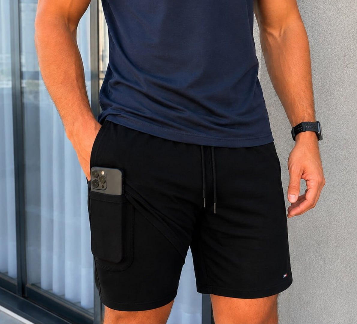 🩳 Shorts Bermuda Compressão 2 Em 1 Sandrini