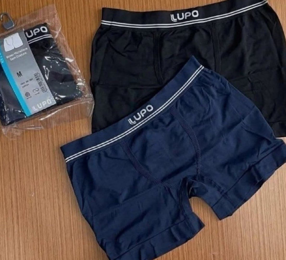 🩲 Kit 6 Cuecas Lupo Boxer Sem Costura Microfibra