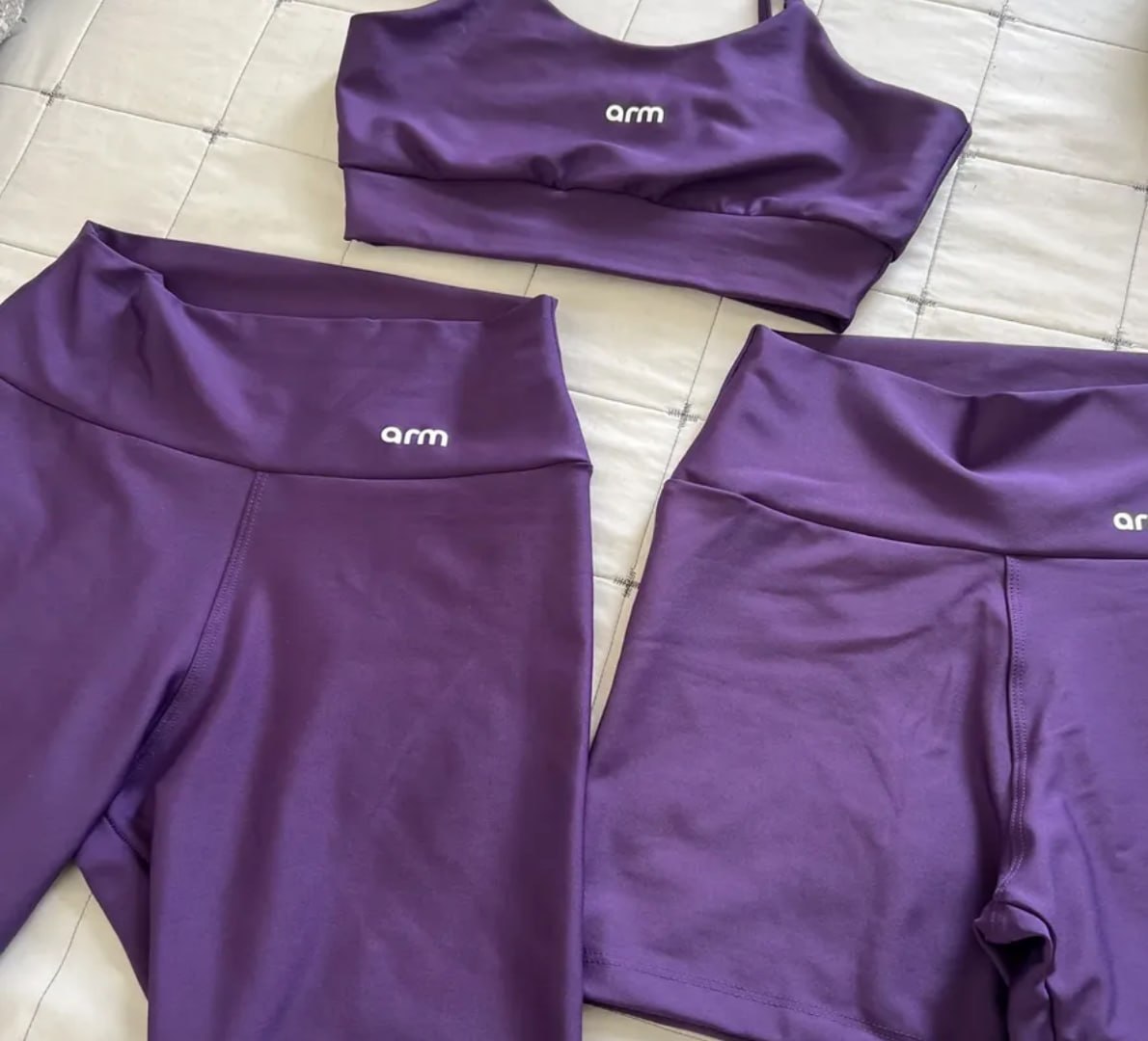 💪 Kit Conjunto arm (Legging + Short Powerslim +Top Alça)