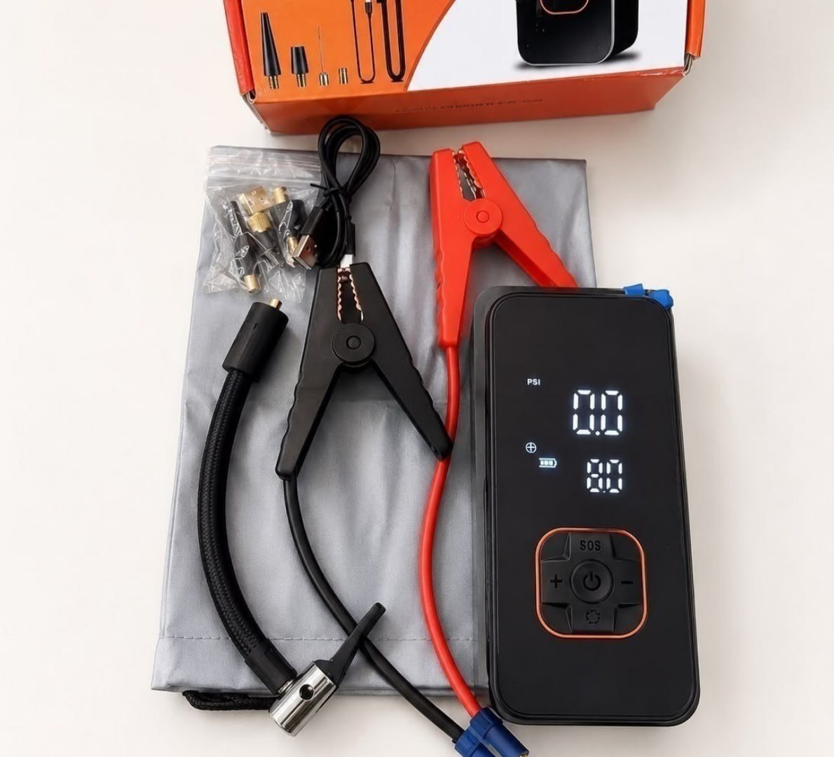 ✅ Bomba Elétrica Portátil Digital Para Encher Pneu