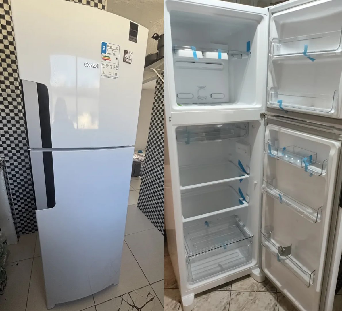 🧊 Geladeira Consul Frost Free 377 Litros Duplex Branca