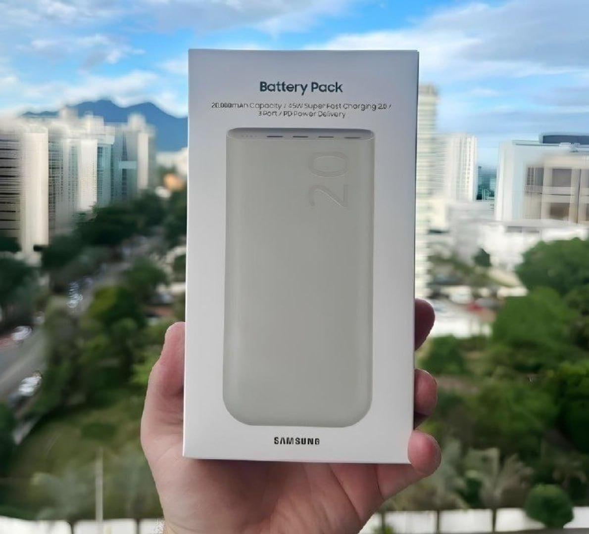 ✅ Power Bank Carregador Portátil Samsung 20000mAh 45W