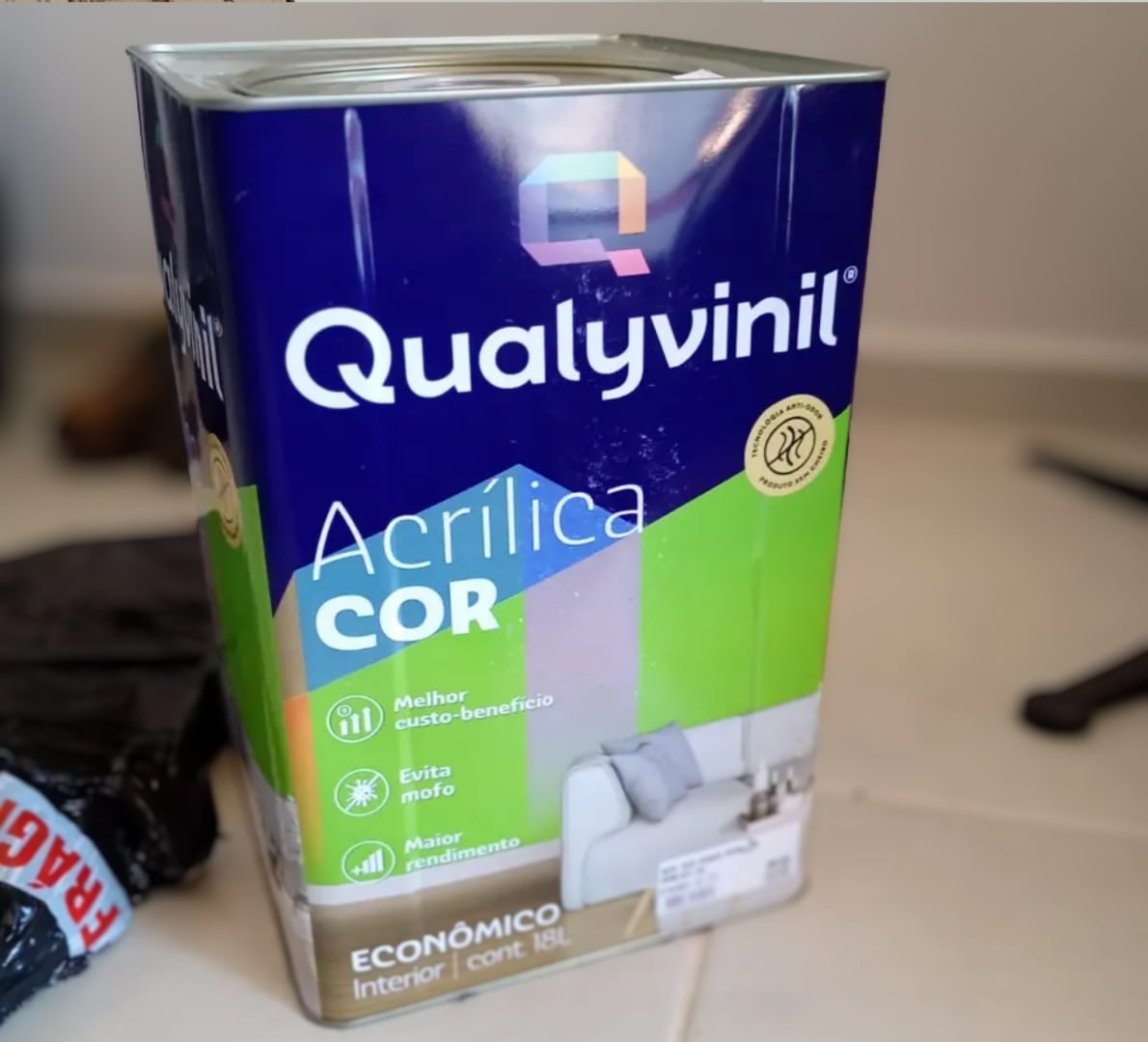 ✅ Tinta Antimofo Acrílica Econômica Qualyvinil