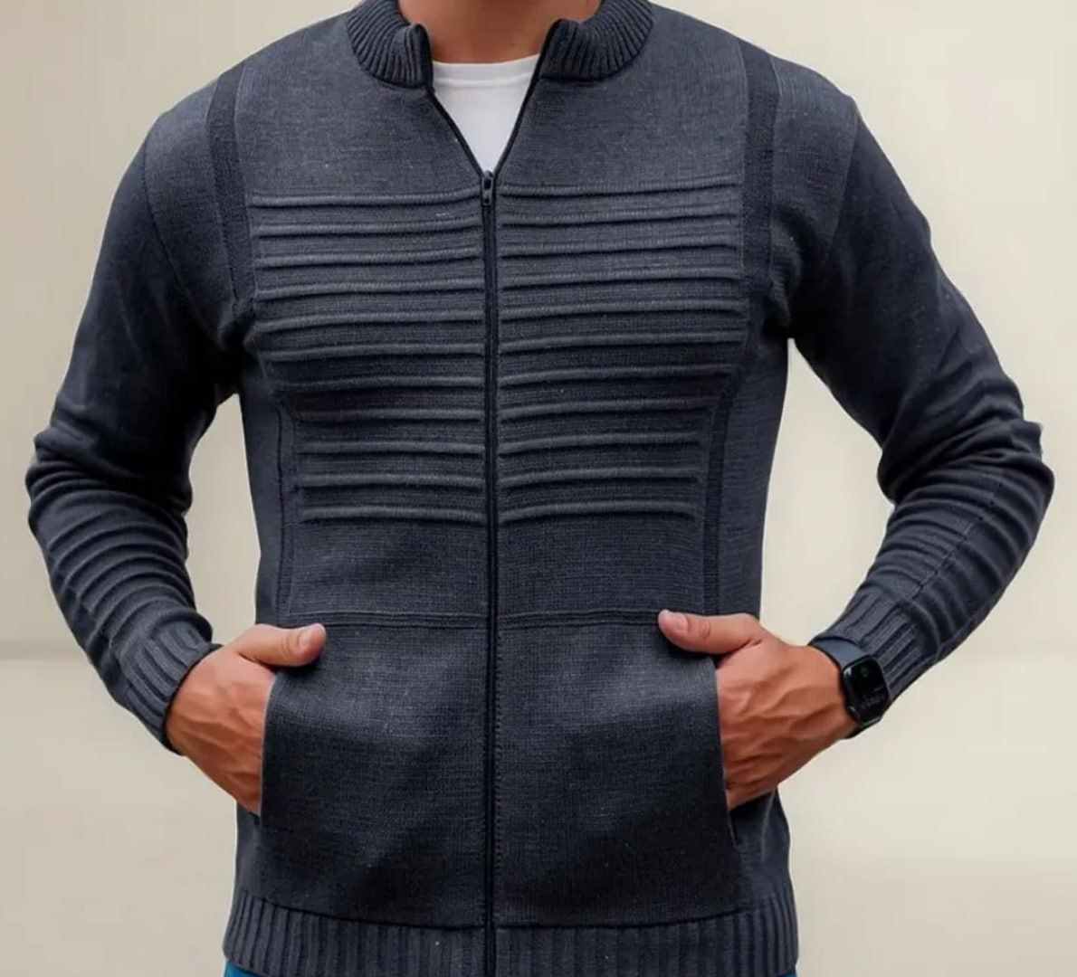 ✅ Blusa De Frio Lã Masculina Frio Zíper