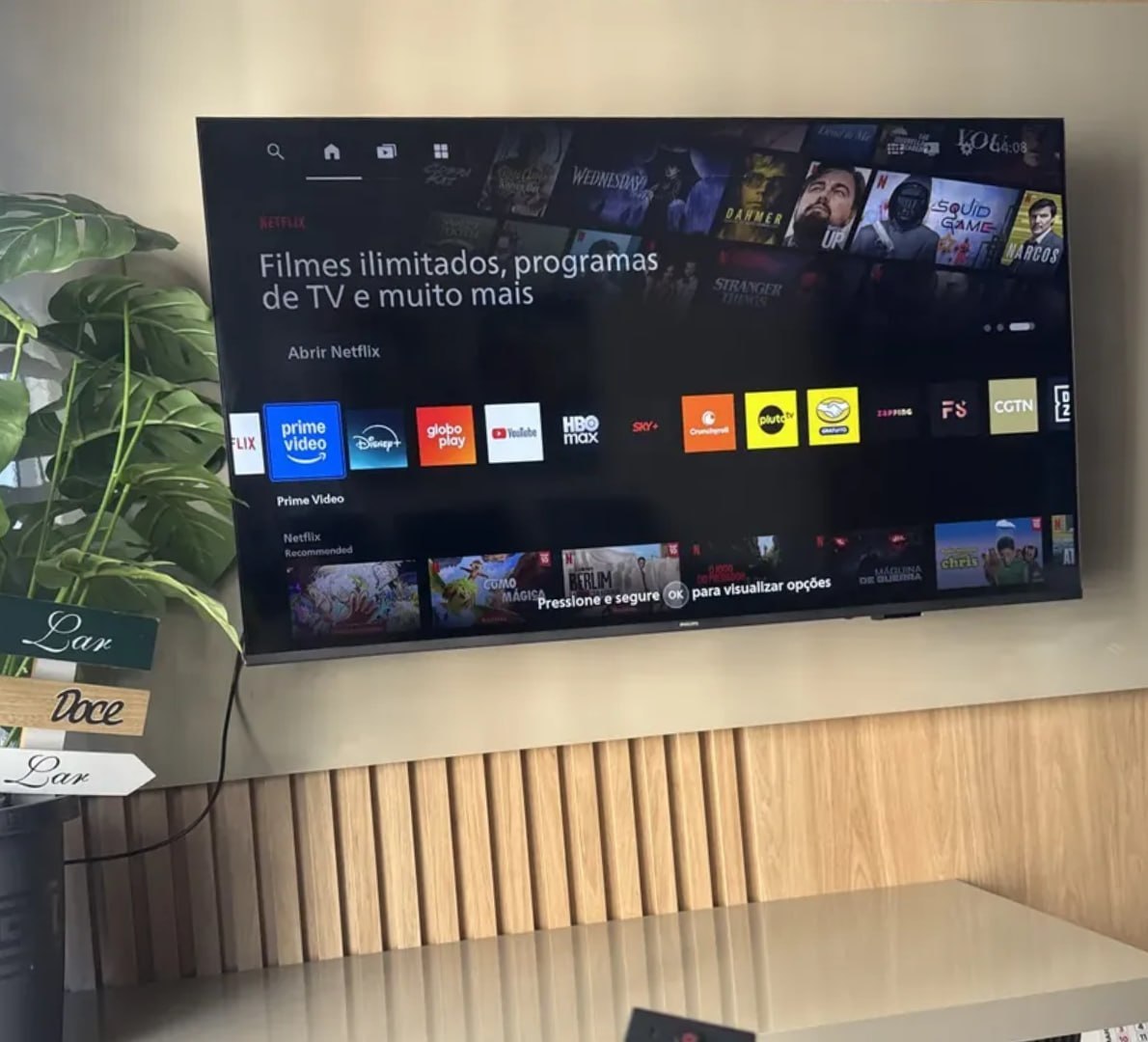 📺 Smart TV Philips 50" 4K 50pug7300 Comando De Voz Bluetooth