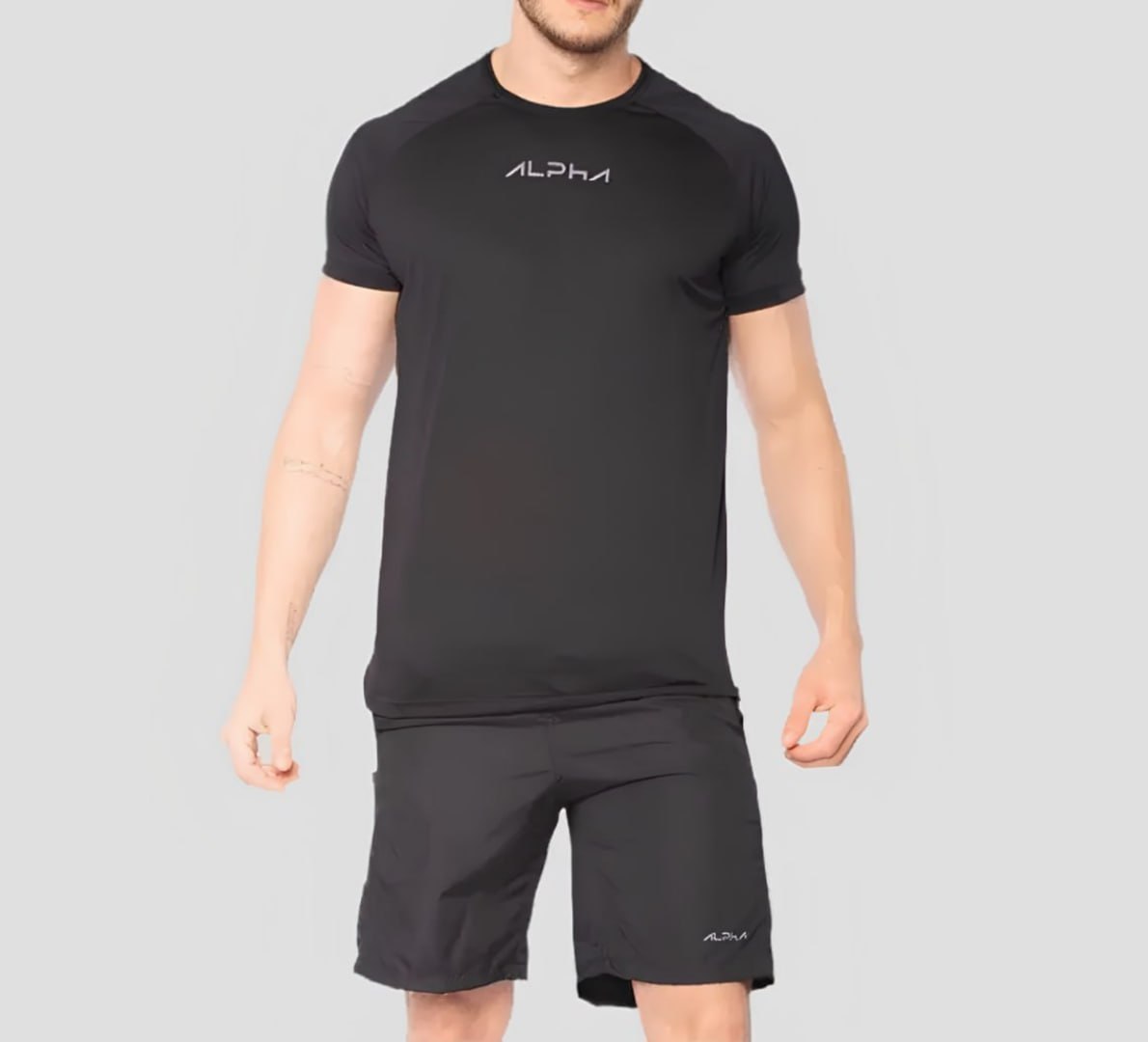 👕🩳 Kit Bermuda + Camiseta New Fluid Dry Alpha (5 Cores)