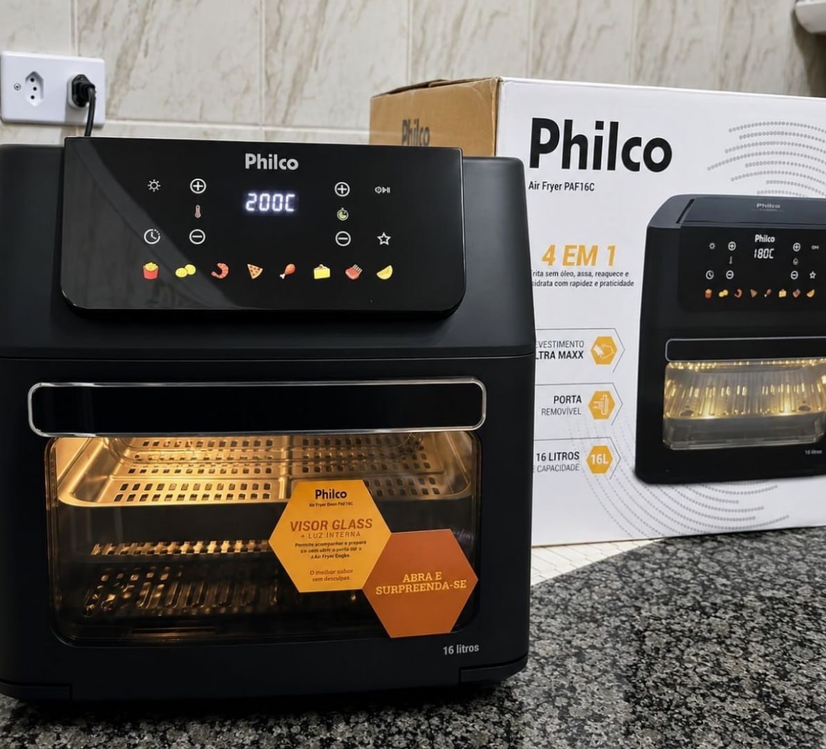 ♨️ Fritadeira Air Fryer Philco 16L