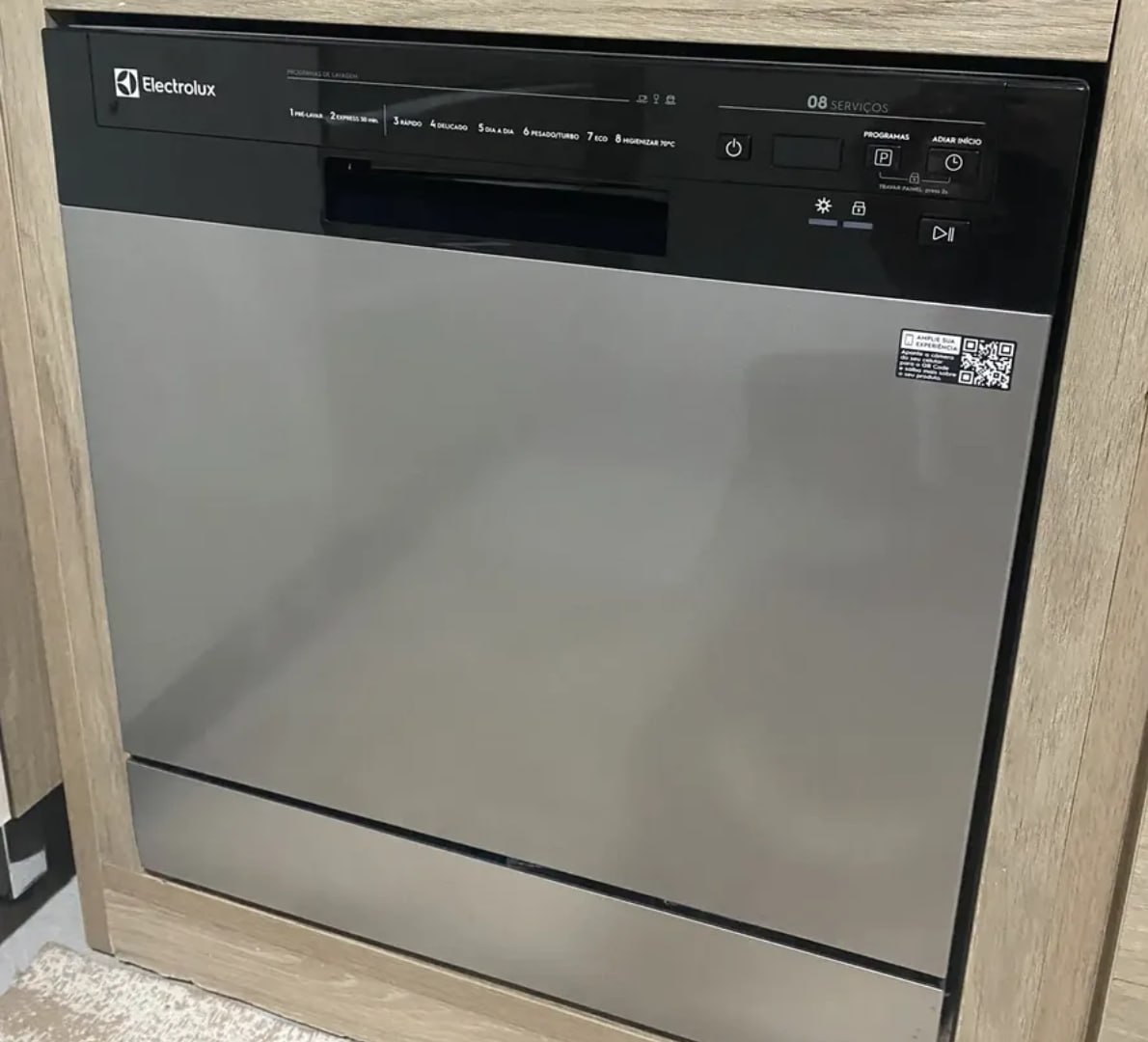 💧 Lava-Louças Electrolux 8 Serviços Lava e Seca 50min