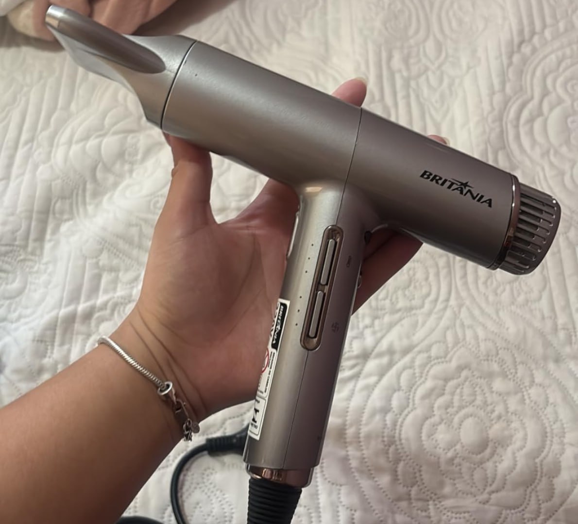 👩 Britânia Secador de Cabelo Silencioso 1600W 220V