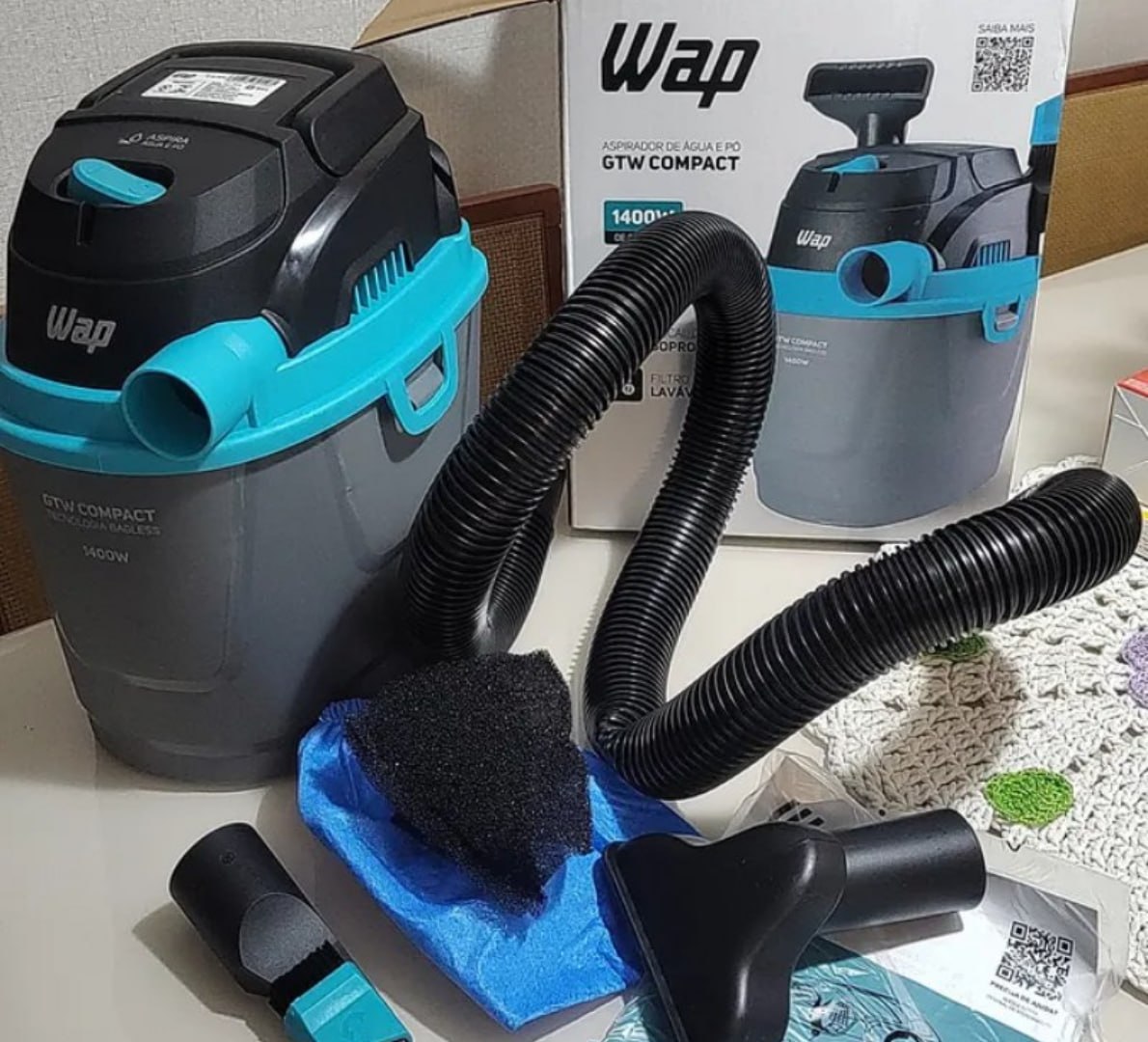 ✅ Aspirador De Pó E Líquido Portátil Wap Compact 1400w 220V
