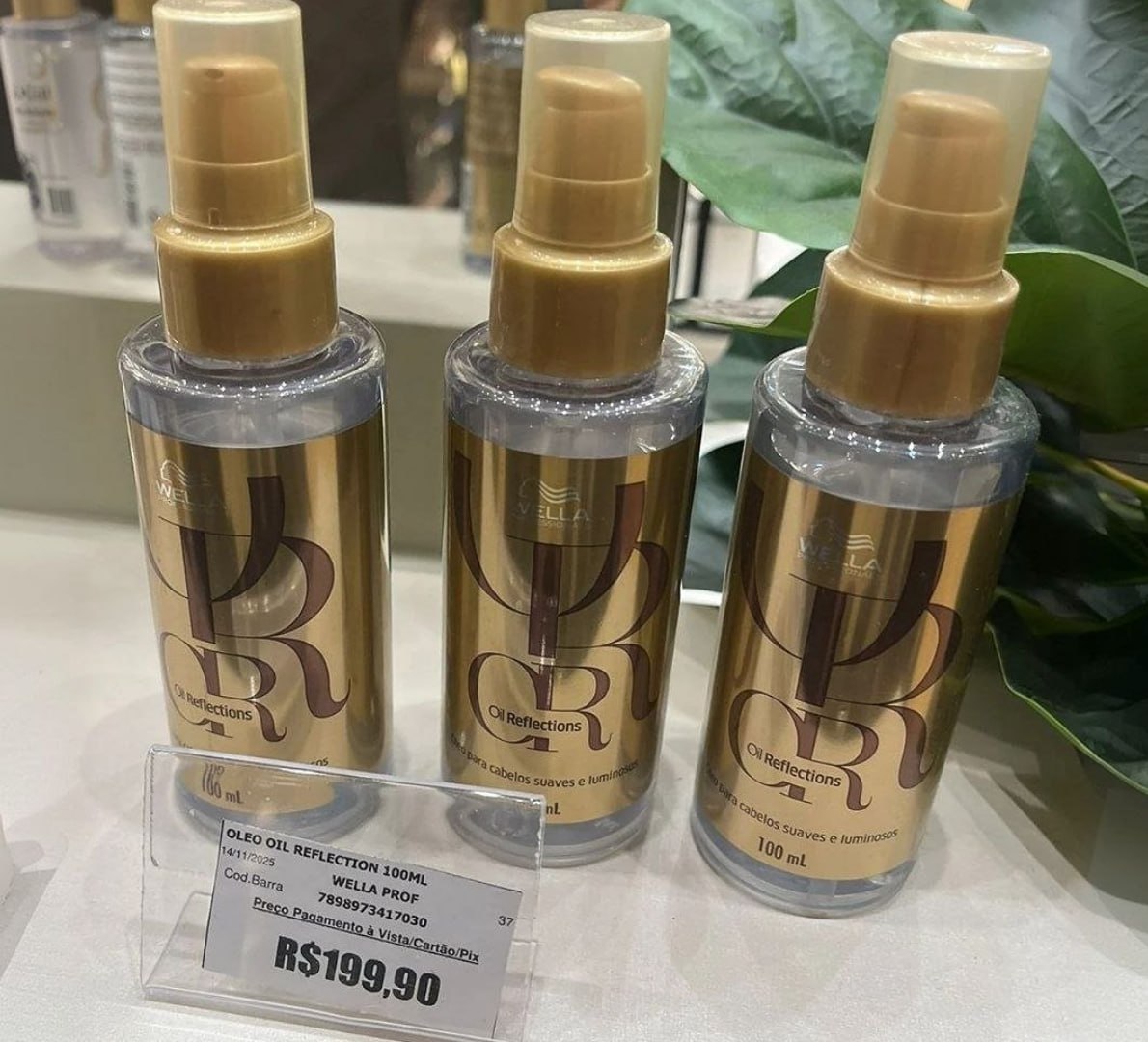 ✅ Óleo Capilar Oil Reflections Wella Professionals 100 ml
