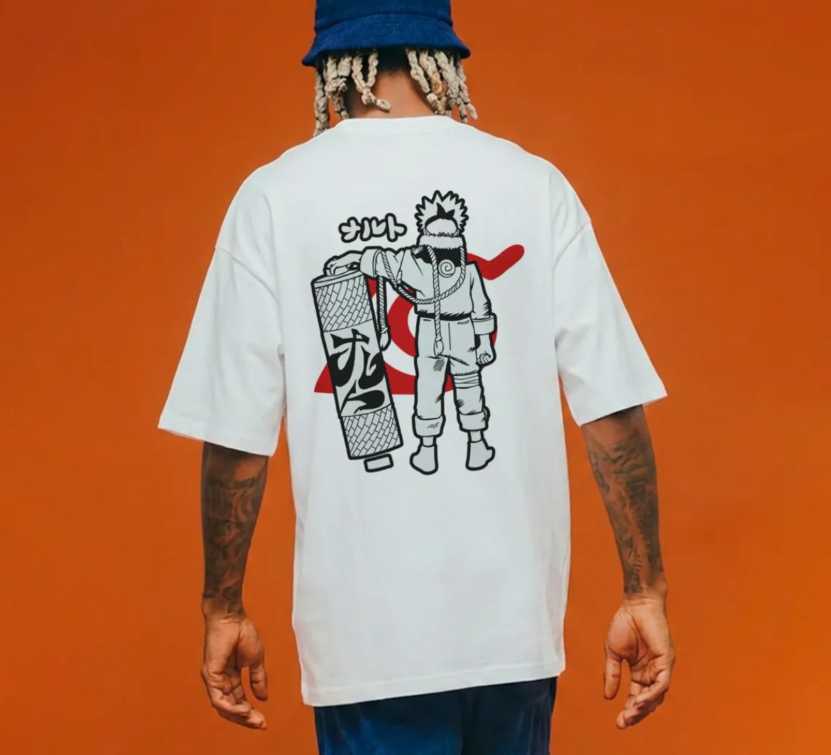 👕 Camiseta Oversized Anime Clássico Naruto Uzumaki