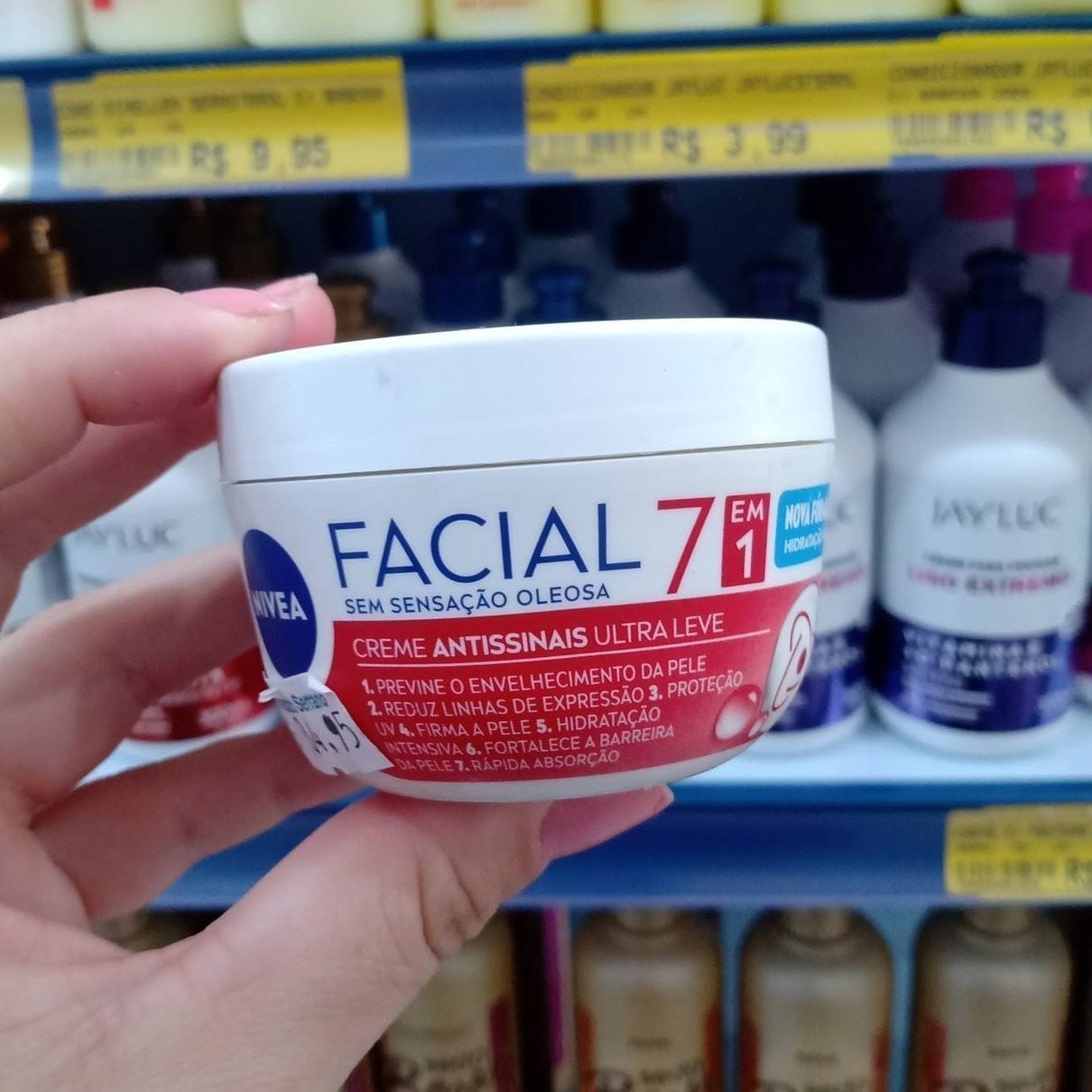 🧴 NIVEA Creme Facial Antissinais Ultraleve 7 em 1 100g