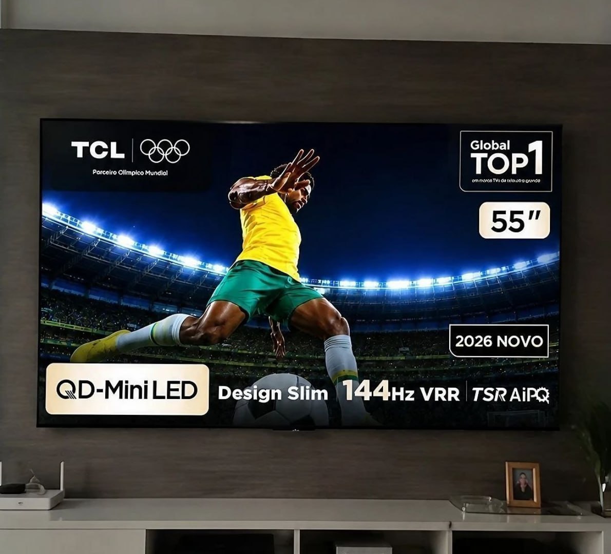 📺 Smart TV TCL 55" QLED 4K A400m Bluetooth 55a400m