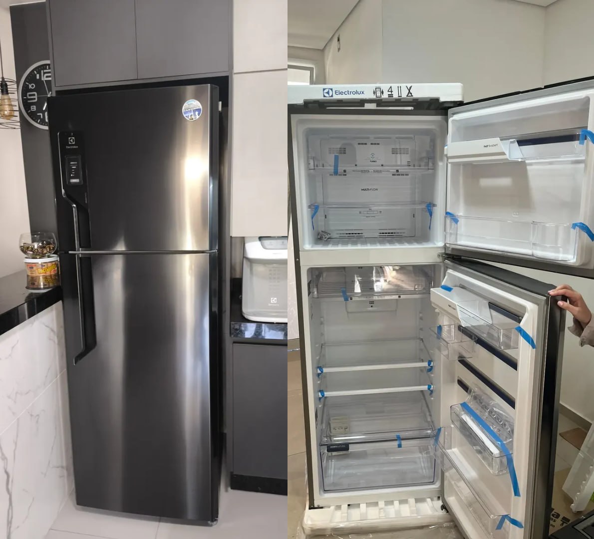 ✅ Geladeira Electrolux Frost Free com AutoSense 480L Duplex Inox