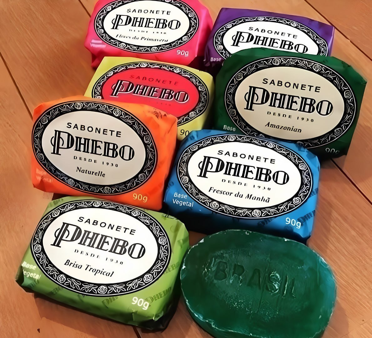 🧼 Kit 8 Sabonetes Phebo Amarelo - 720g