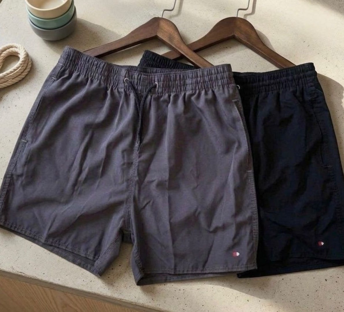 🩳 Kit com 2 Shorts Bermuda Tactel Elástico Sandrini