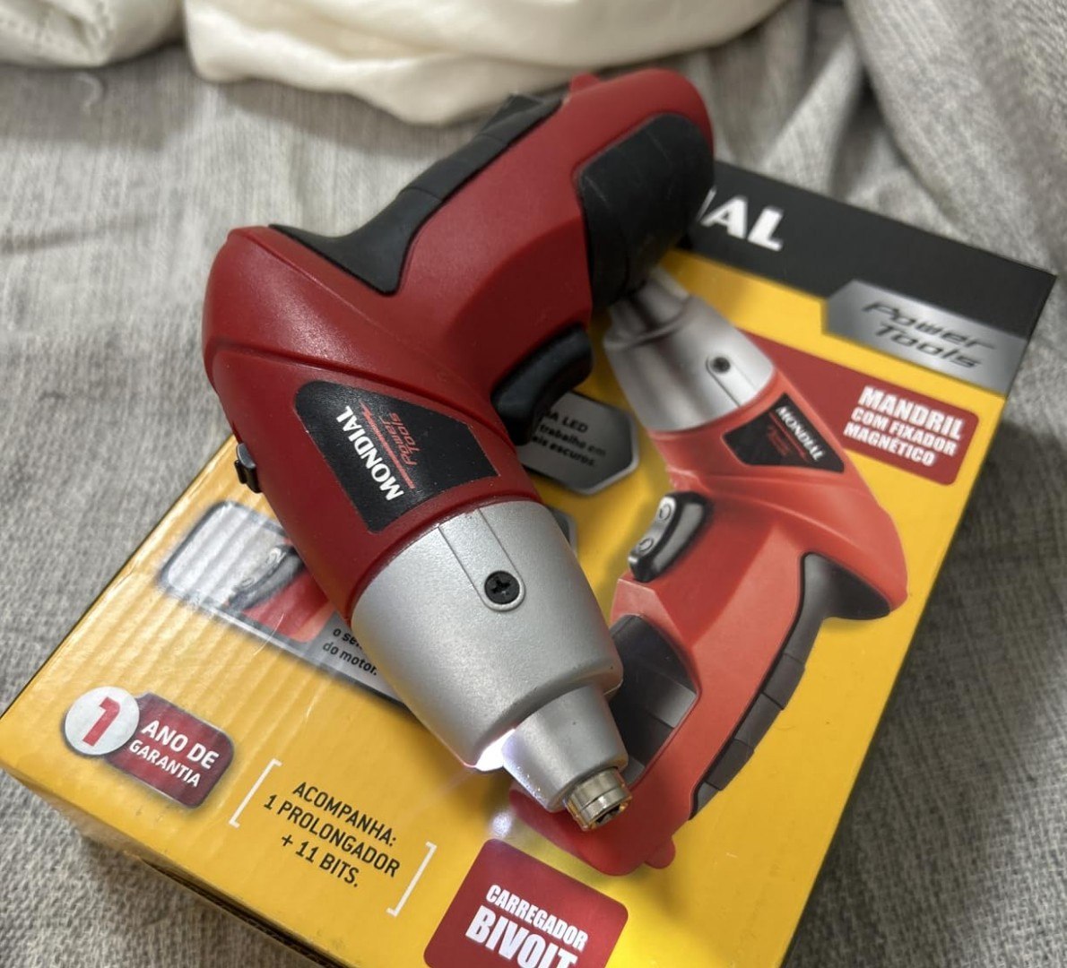 🔩 Parafusadeira Recarregável Mondial 4,8V Bivolt - FPF-05