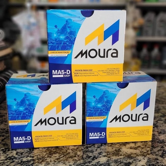 🏍️ Bateria Moto Moura MA5-D