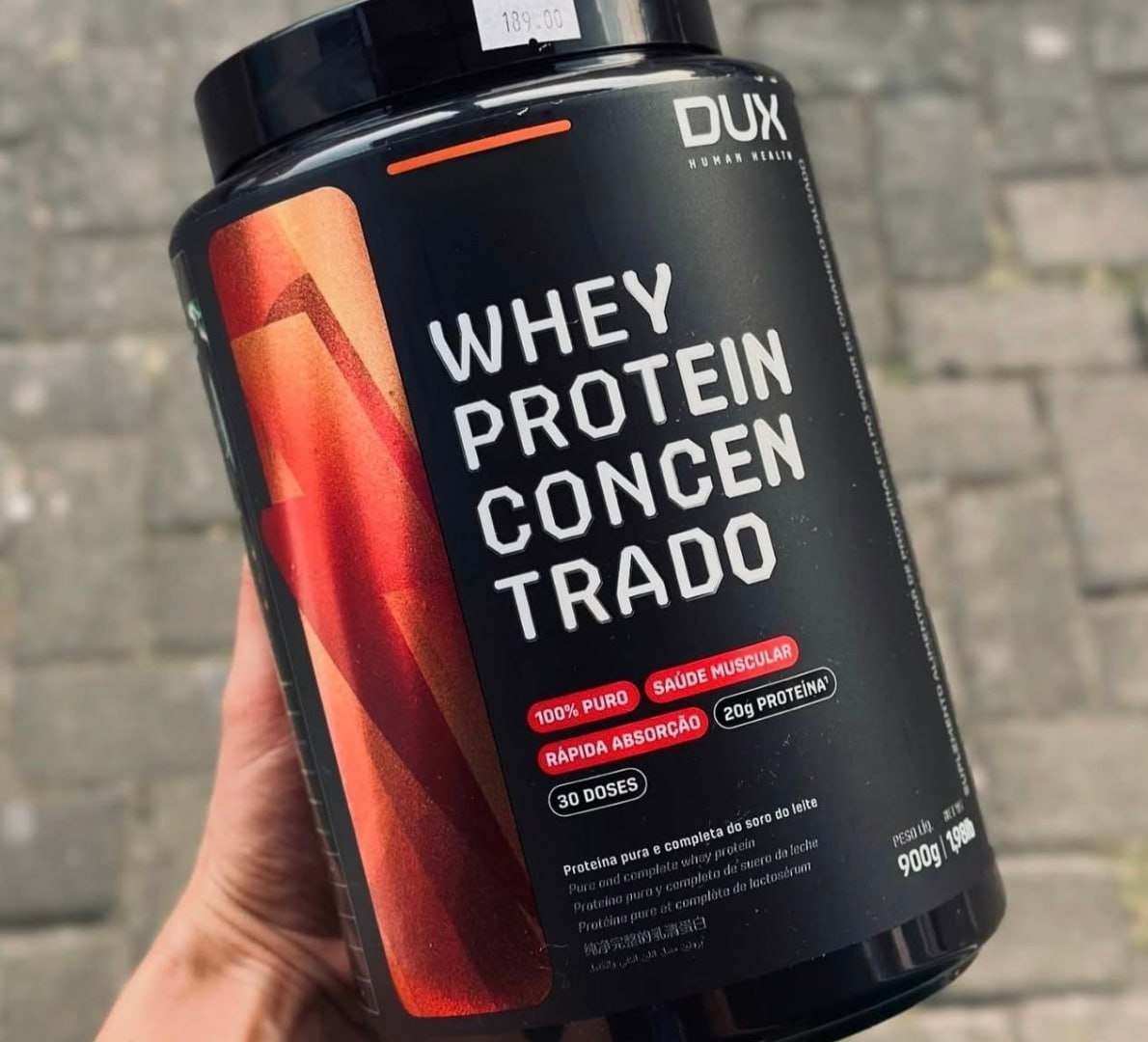💪 Whey Concentrado 100% Puro Dux 900g Baunilha