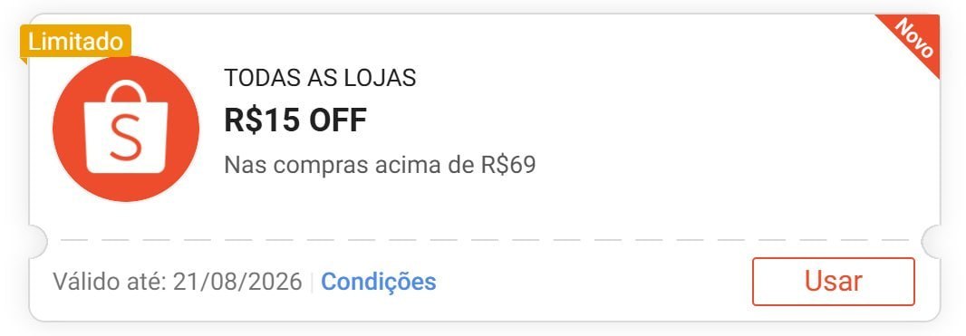 🚨 NOVO CUPOM SHOPEE 🚨