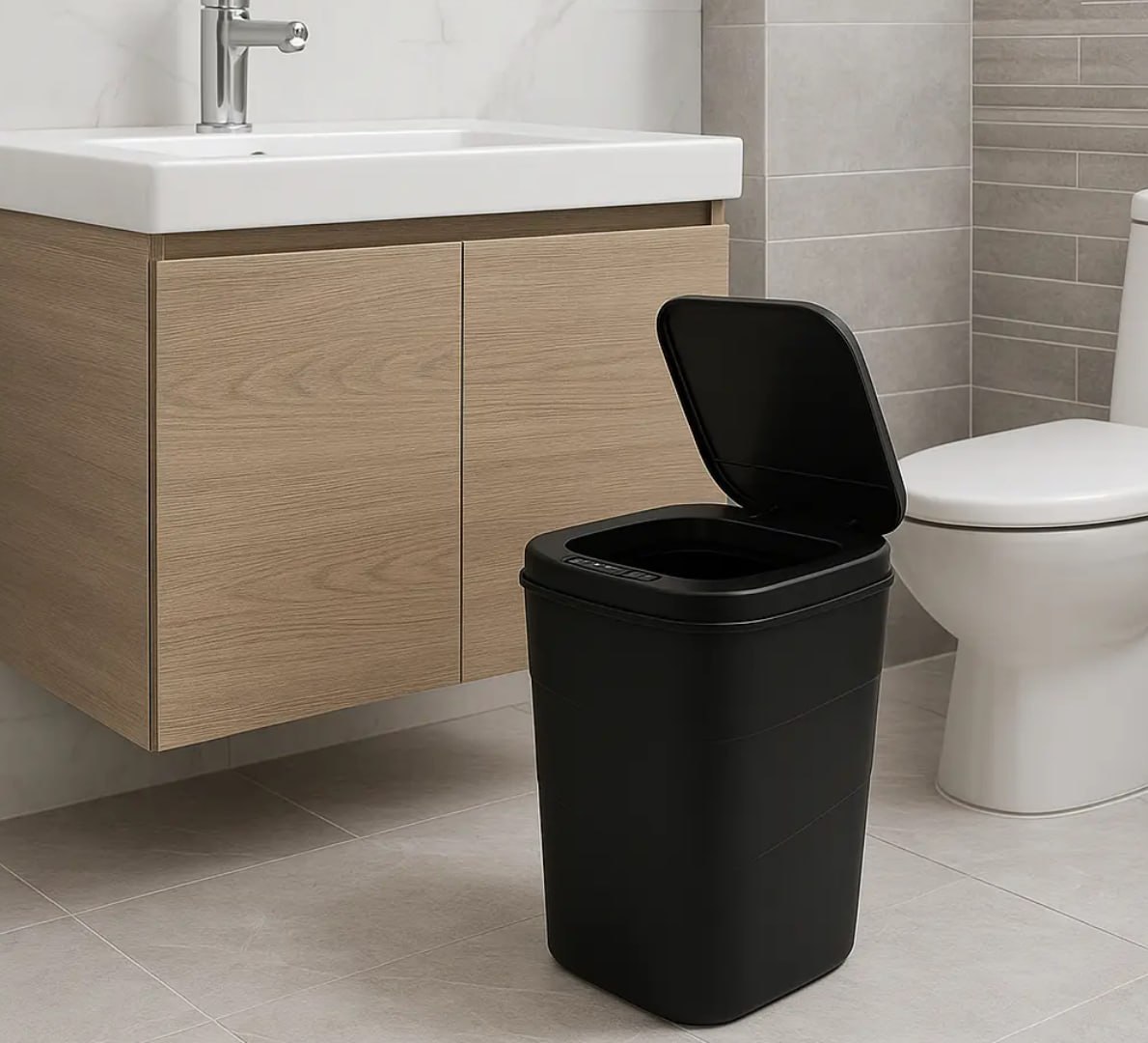 🗑 Lixeira Antiodor 17L com Sensor Inteligente