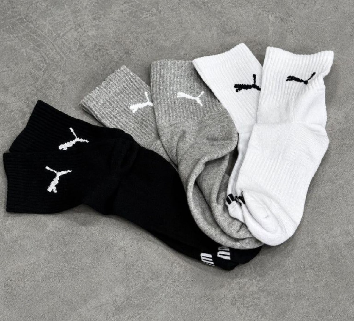🧦 Kit com 6 Pares de Meias Puma Cano Médio