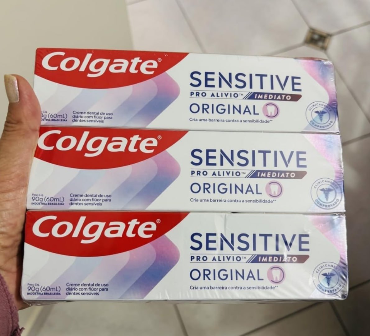 🦷 Colgate Sensitive Pro Alívio Imediato Creme Dental, 3x90g