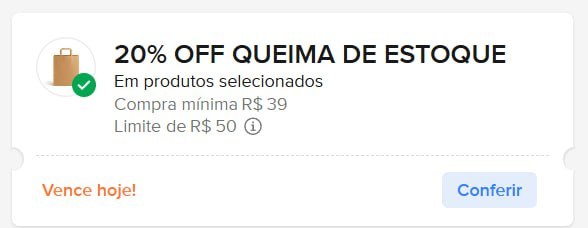 🎟 cupom: OUTLETCUPONEIRA