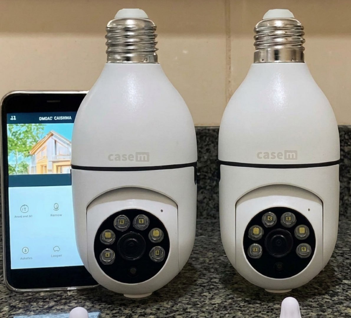 📷 Kit com 2 Câmeras de Segurança IP WiFi com Visão Noturna Interna 360º