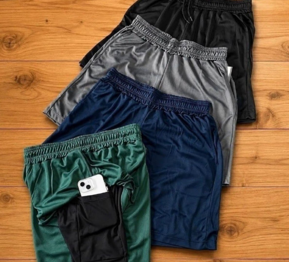 🩳 Kit 4 Shorts 2 em 1 Dryfit Compressão